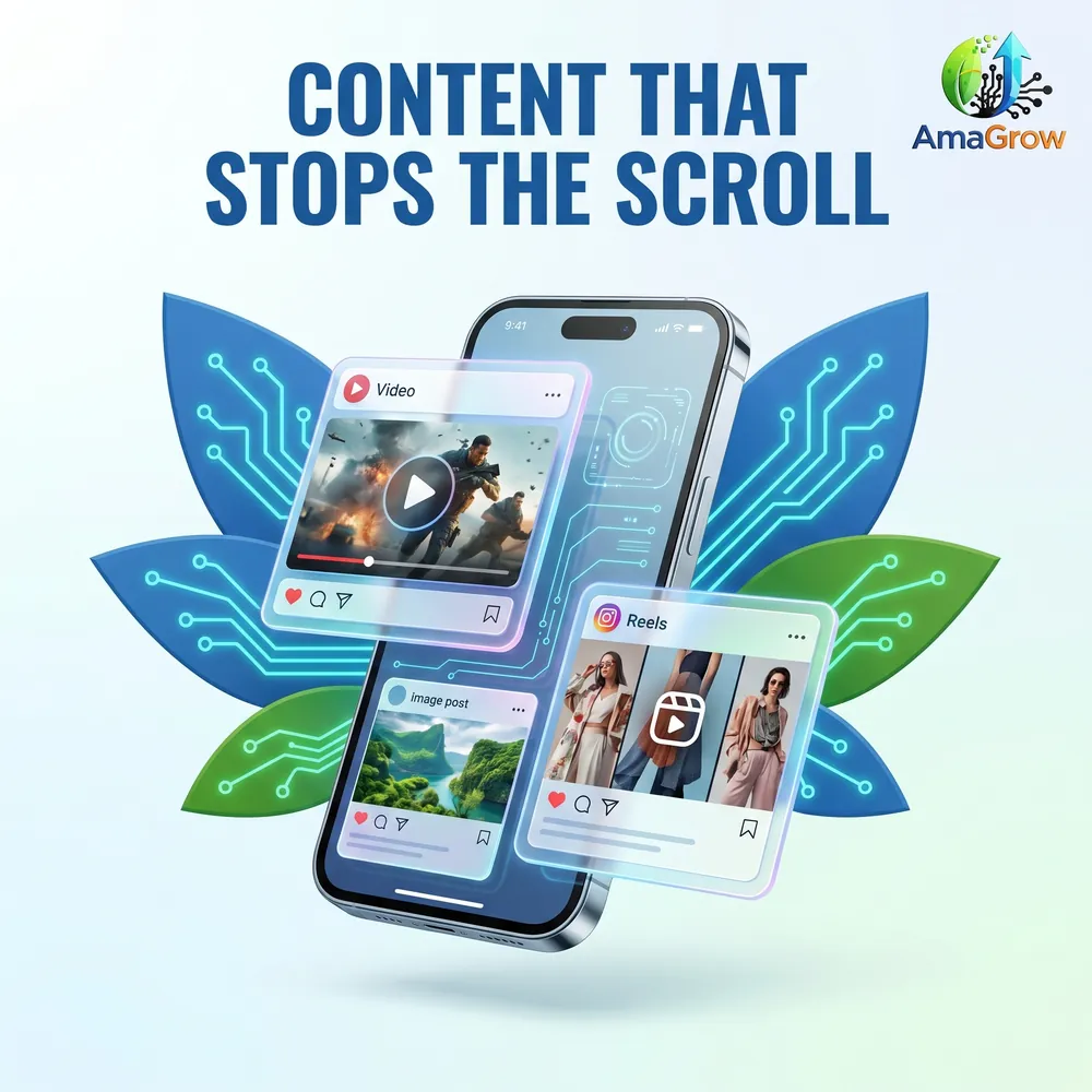 Content creation: posts, graphics and copy for your brand